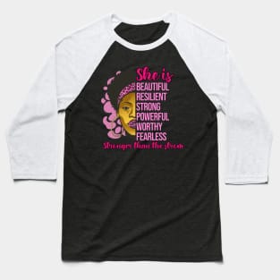 She is stronger than the storm, Black History, Black lives matter Baseball T-Shirt